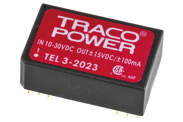 Product image for TEL32023 isolated DC-DC,+/-15V 3W