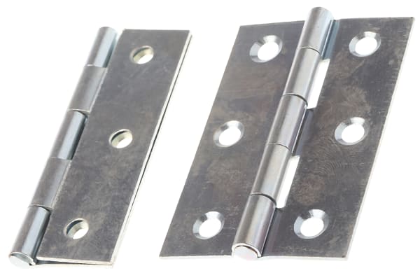 Product image for Zn plated steel butt hinge,75x49x1.4mm