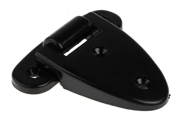 Product image for Black plastic stay put hinge,61.5x60mm