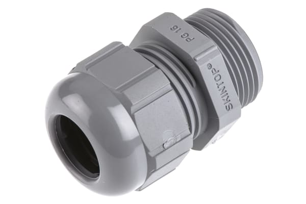 Product image for Cable gland, polyamide, grey, PG16, IP68