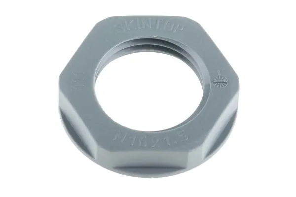 Product image for Locknut, nylon, grey, M16, IP68