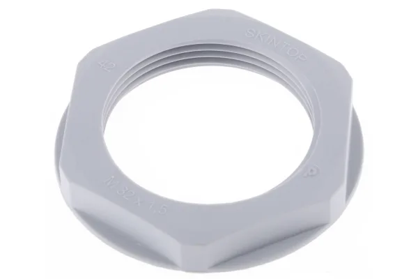 Product image for Locknut, nylon, grey, M32, IP68