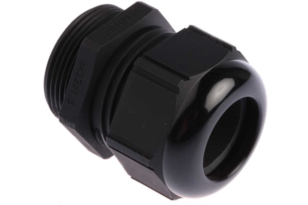 Product image for Cable gland, nylon, black, M32x1.5, IP68