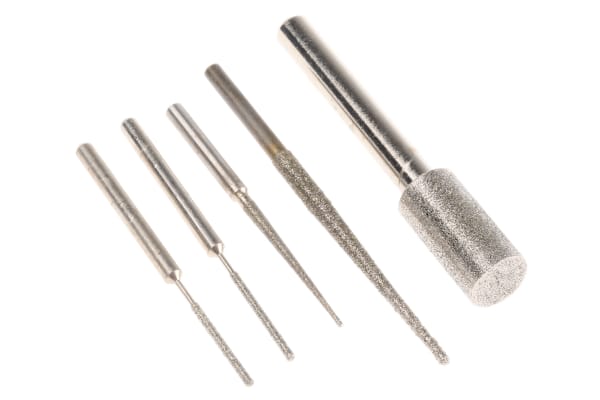 Product image for 5 piece diamond grinding pin set