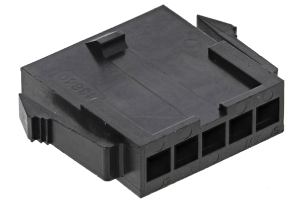 Product image for 5 way 1 row panel mount plug,3mm pitch