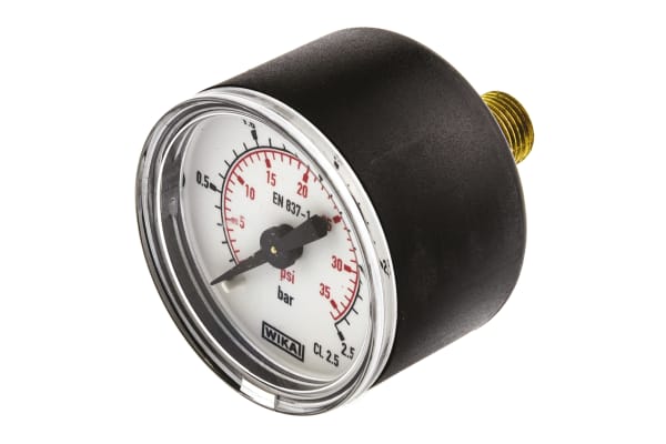 Product image for PRESSURE GAUGE,40MM DIA 0-2.5BAR R1/8