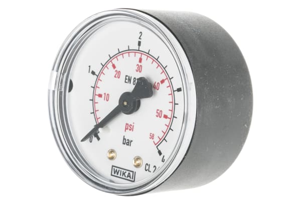 Product image for PRESSURE GAUGE,50MM DIA 4BAR R1/4