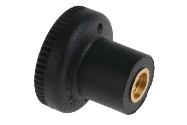 Product image for Thermoplastic push/pull knob,21mm,M5,F