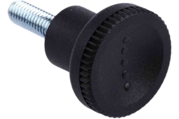 Product image for Thermoplastic push/pull knob,21mm,M5,M