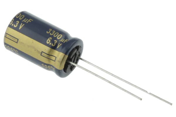 Product image for FC radial elec cap,3300uF 6.3V