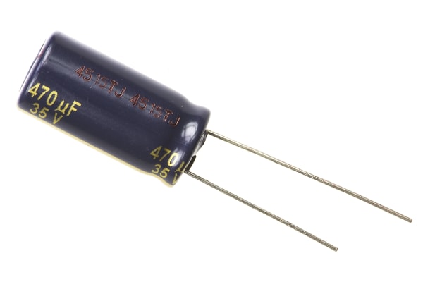 Product image for FC radial elec cap,470uF 35V