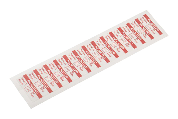 Product image for Self-adhesive write-on label 'REJECTED'