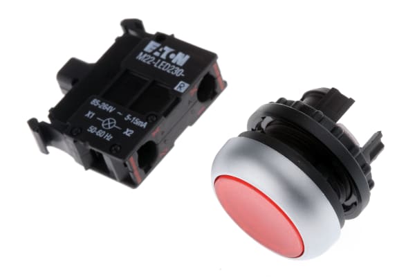 Product image for RED ILLUMINATED SWITCH WITH LED,85-264V