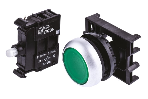 Product image for GREEN ILLUMINATED SWITCH W/LED,85-264V