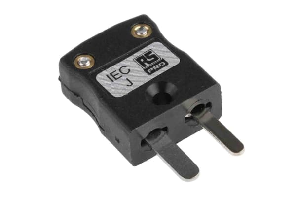 Product image for Type J Black miniature plug 4mm cable