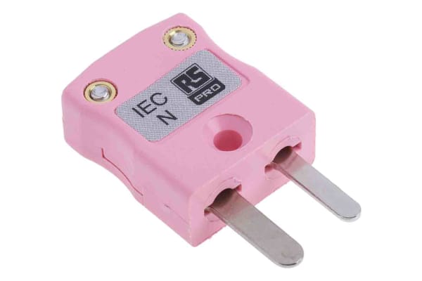 Product image for Type N Pink miniature plug 4mm cable