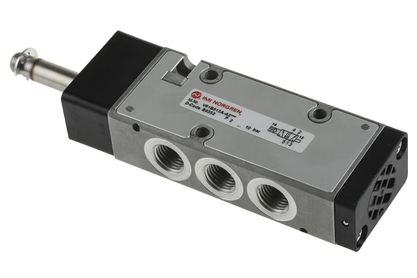 Product image for V61 5/2 SOLENOID OP WITH AIR RETURN,G1/4