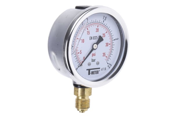 Product image for 63MM PRESSURE GAUGE 0 - 2.5BAR