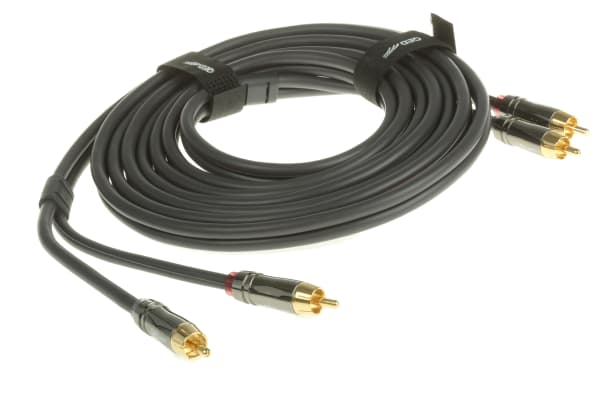 Product image for Qunex1 professional stereo phono lead,3m