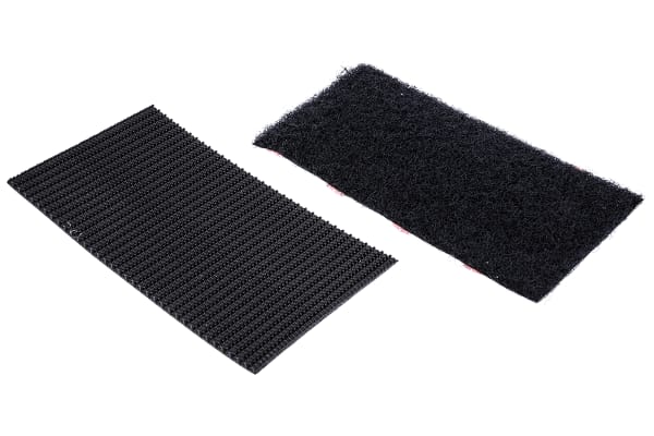 Product image for VELCRO BLACK HD STICK ON STRIP,100X50MM