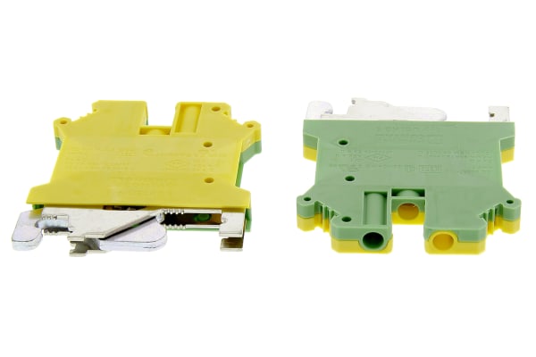 Product image for DIN rail contact earth terminal,4sq.mm