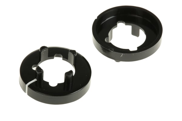 Product image for Black lined nut cover,14.5mm dia