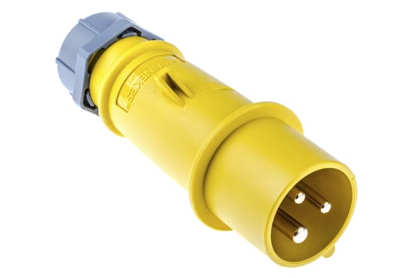 Product image for IP44 2P+E STRAIGHT PLUG,16A 110V