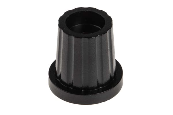 Product image for Matt blk plastic moulded grub-screw knob