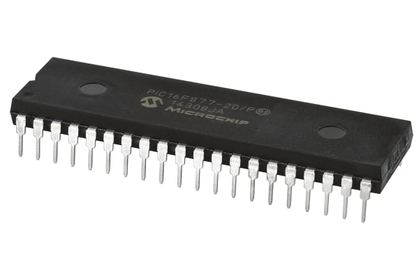 Product image for Microcontroller,PIC16F877-20/P 20MHz