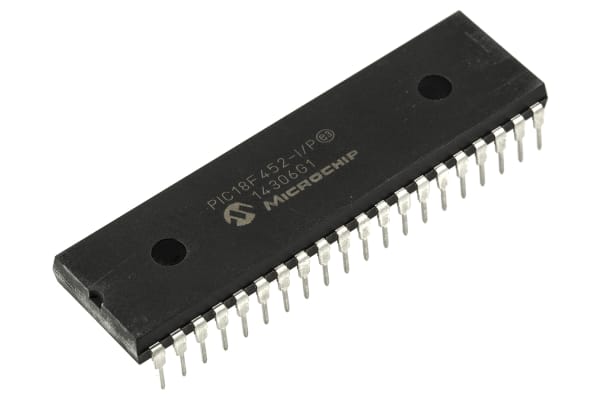 Product image for Microcontroller,PIC18F452-I/P 40MHz