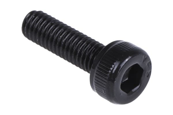 Product image for Blk steel socket head cap screw,M3x10mm