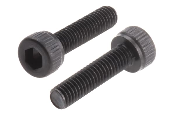 Product image for Blk steel socket head cap screw,M3x12mm