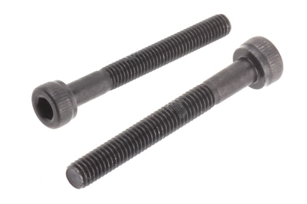 Product image for Blk steel socket head cap screw,M3x25mm