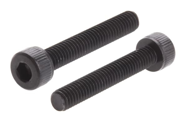 Product image for Blk steel socket head cap screw,M4x25mm