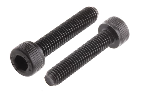 Product image for Blk steel socket head cap screw,M5x25mm