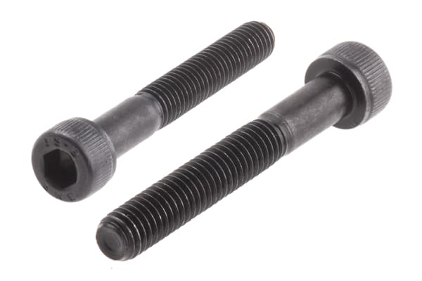 Product image for Blk steel socket head cap screw,M5x35mm