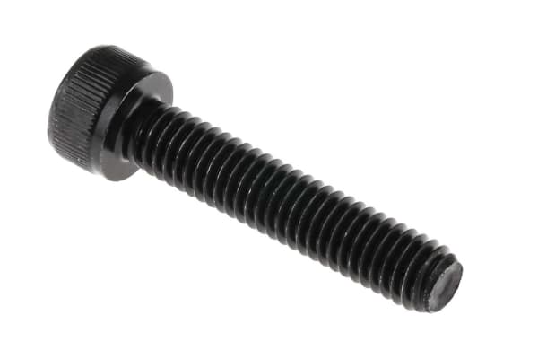 Product image for Blk steel socket head cap screw,M6x30mm