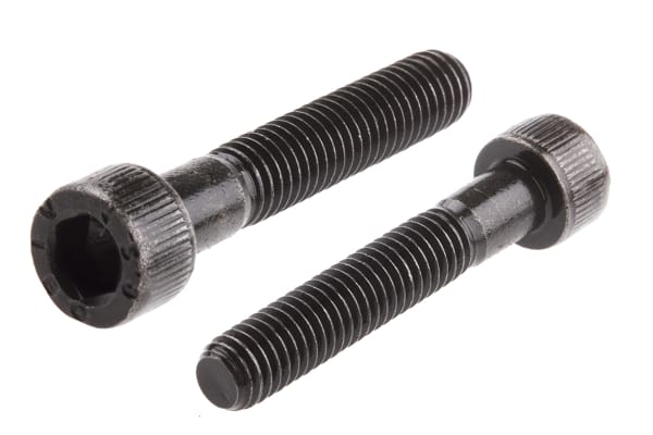 Product image for Blk steel socket head cap screw,M6x35mm