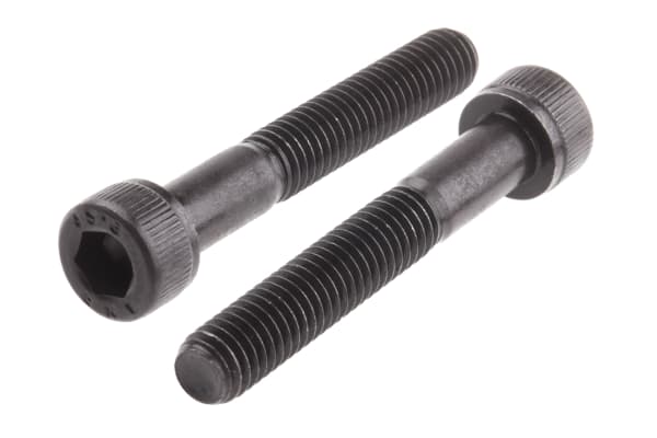 Product image for Blk steel socket head cap screw,M6x40mm