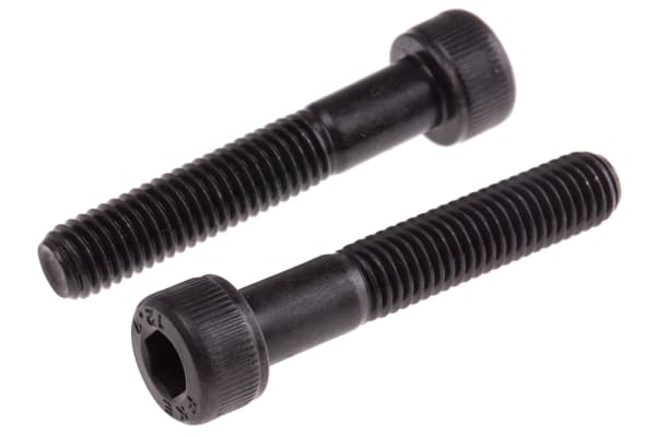 Product image for Blk steel socket head cap screw,M8x45mm