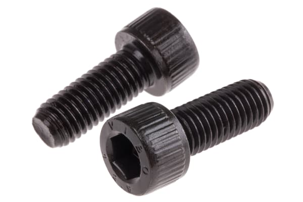 Product image for Blk steel socket head cap screw,M10x25mm