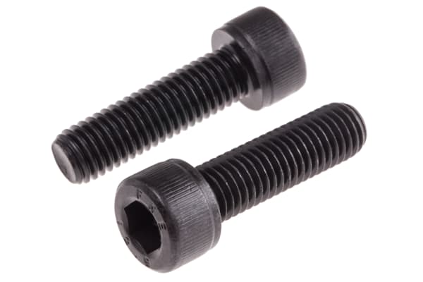 Product image for Blk steel socket head cap screw,M10x35mm