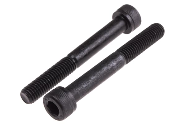 Product image for Blk steel socket head cap screw,M10x80mm