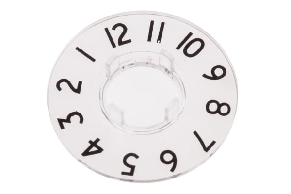 Product image for Figure dial for knob,15mm 1-12 at 30deg