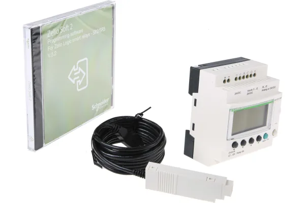 Product image for Schneider Electric Zelio Logic 2 PLC CPU - 6 (Up → 6 Digital, Up → 4 Analogue) Inputs, 4 (Relay) Outputs,