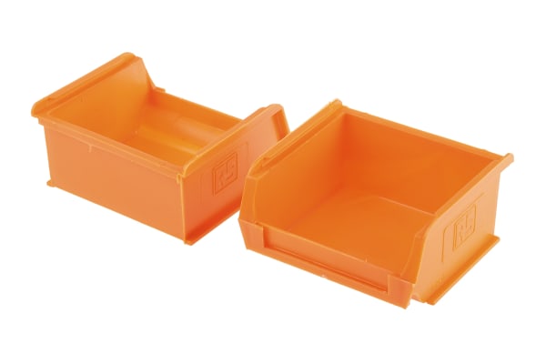 Product image for Orange std storage bin,100x90x50mm