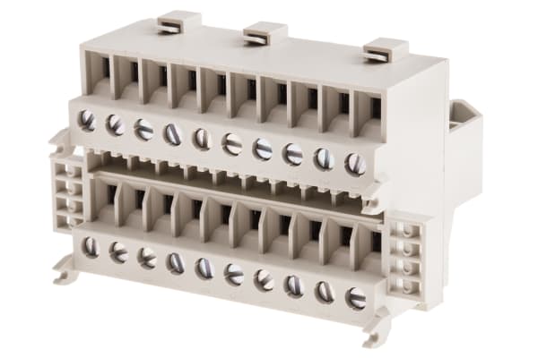 Product image for 10 way DIN rail standard feedthrough kit