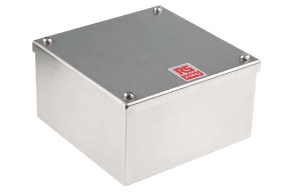 Product image for S/steel adaptable box,160x160x85mm