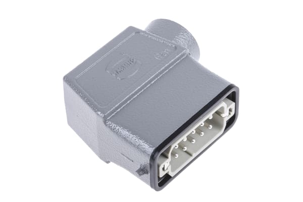 Product image for 10way+E side entry cable hood metal plug