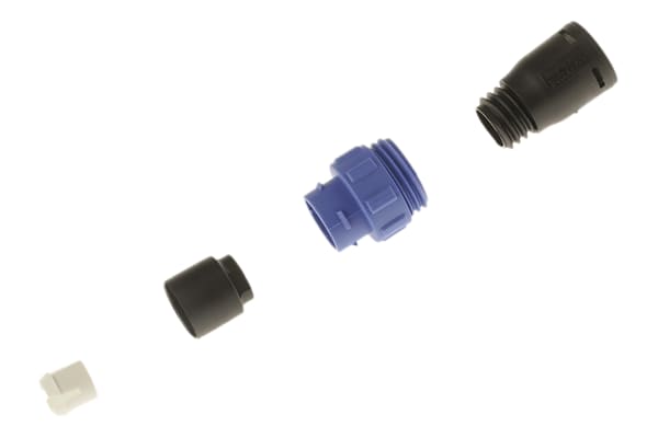 Product image for IP68 10way inline cable coupler plug,1A